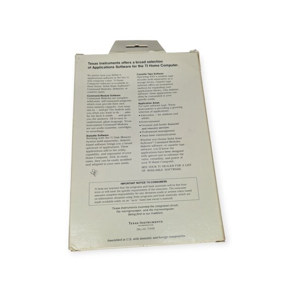 Vintage Texas Instruments TI99/4A Home Computer Game Munchman w/Box & Cartridge - Picture 8 of 15